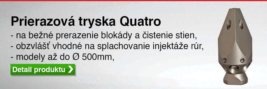 tryska Quatro prierazová tryska