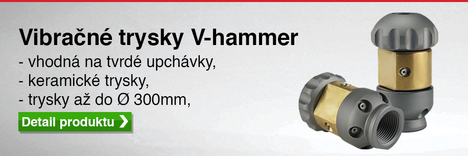 V hammer vibračná tryska na čistenie potrubí